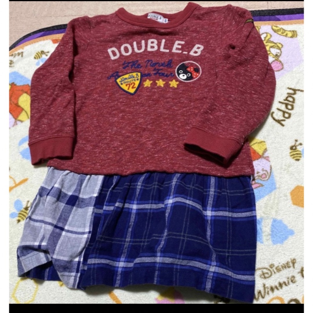 DOUBLE.B(ダブルビー)のダブルB ワンピース100 キッズ/ベビー/マタニティのキッズ服女の子用(90cm~)(ワンピース)の商品写真