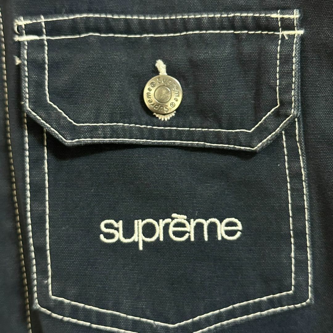 supreme シュプリーム ワークジャケット 刺繍ロゴ ワンポイントロゴ