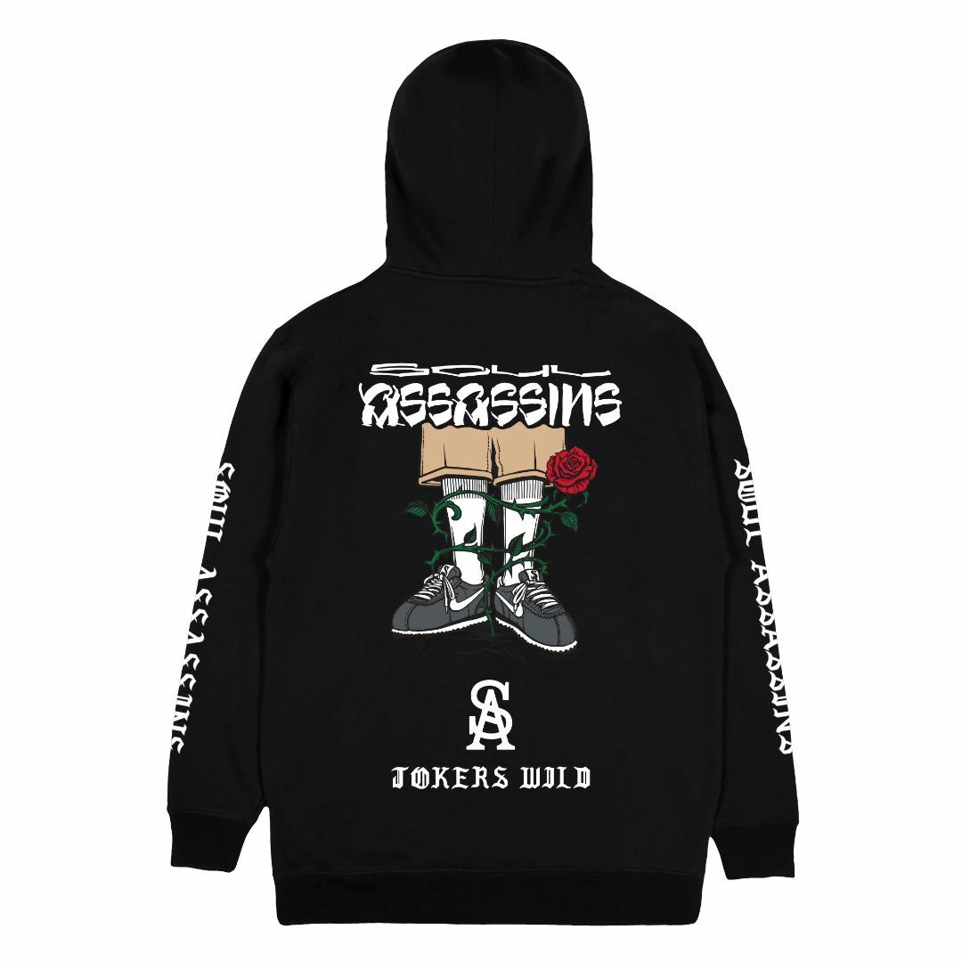 MC SOUL ASSASSINS JOKERS WILD HOODIE BLK