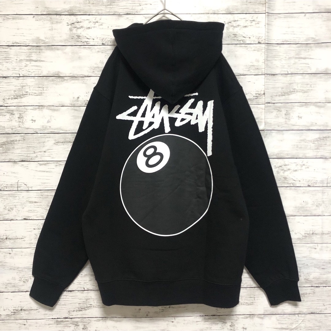 美品 即完売モデル STUSSY ステューシー スウェット パーカー グレー