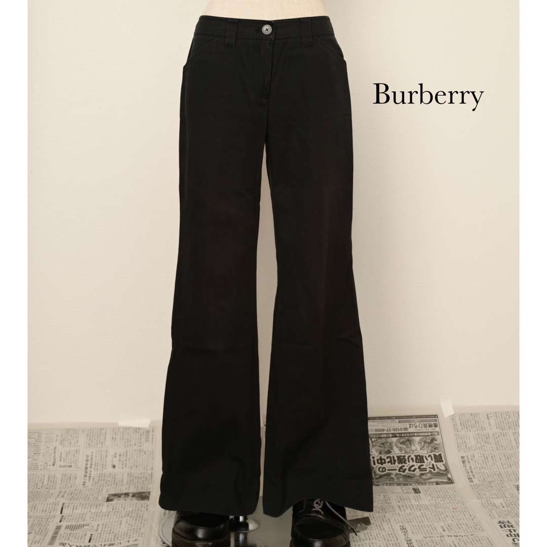 00's berberry ブラックフレアパンツ　old vintage