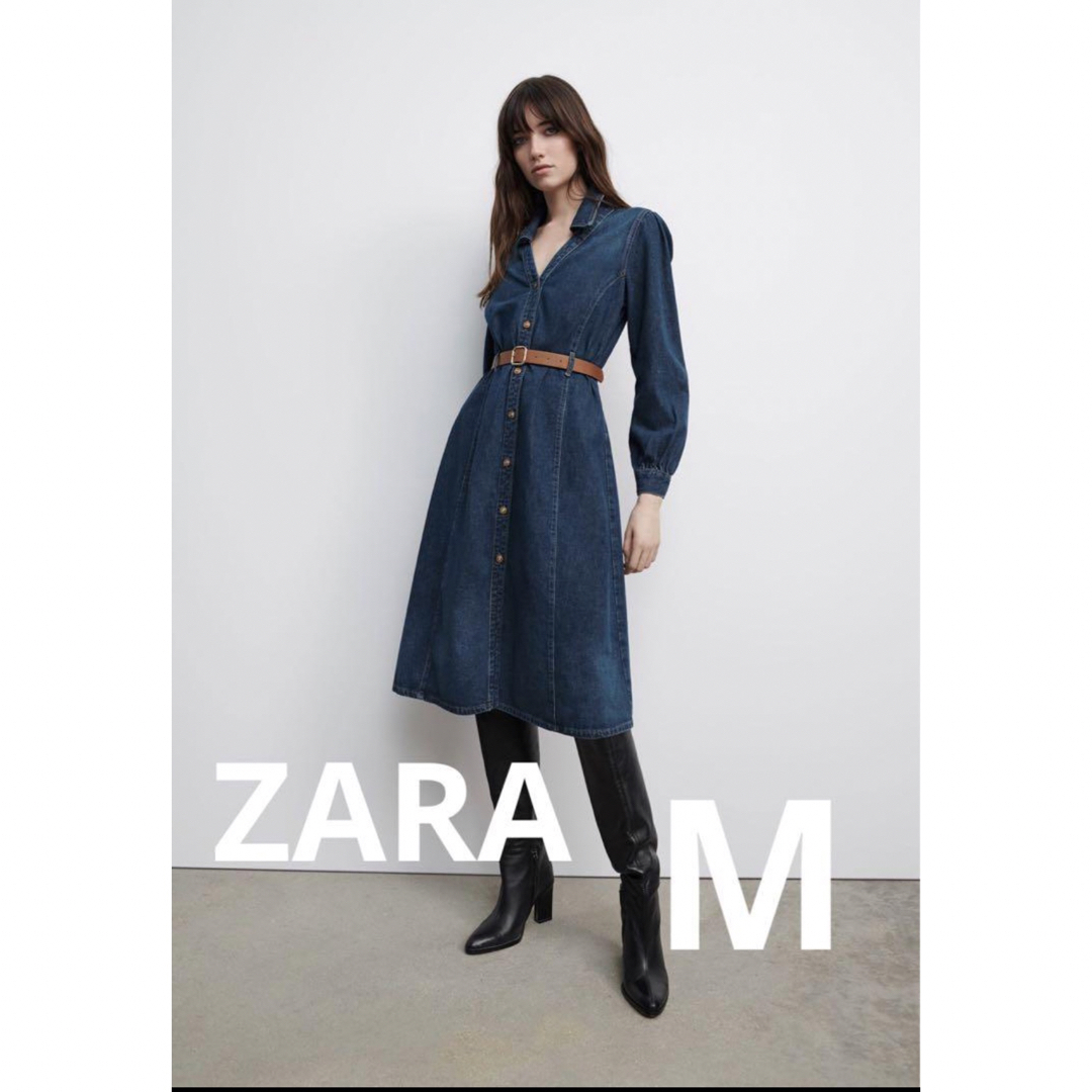 ZARA ザラ　ロングデニムワンピース　M