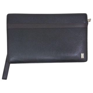 Dunhill - Dunhill ダンヒル レザー セカンド クラッチ バッグ ブラウン系【中古】