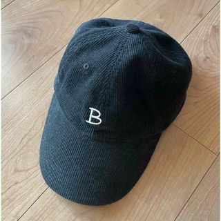 ビームス(BEAMS)のBEAMS ビームス  コーデュロイキャップ ベースボールキャップ　ブラック　黒(キャップ)