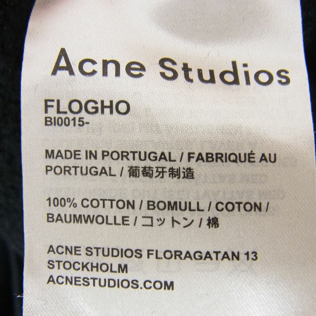 ACNE STUDIOS アクネストゥディオズ FLOGHO クルーネック スウェット ブラック系 XXL