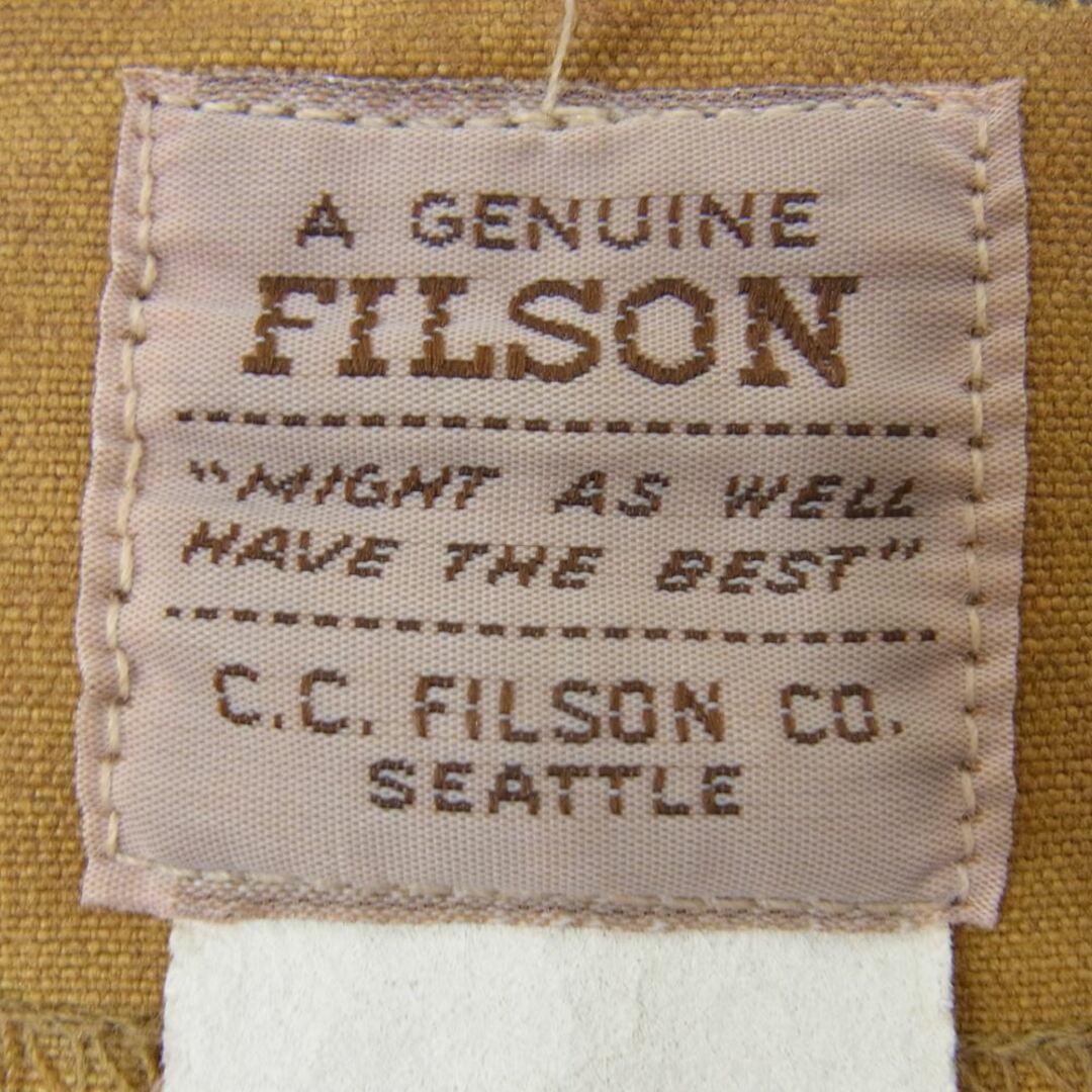 FILSON フィルソン オイルド コットン ハンティング フィッシング ベスト ブラウン系 サイズ表記無