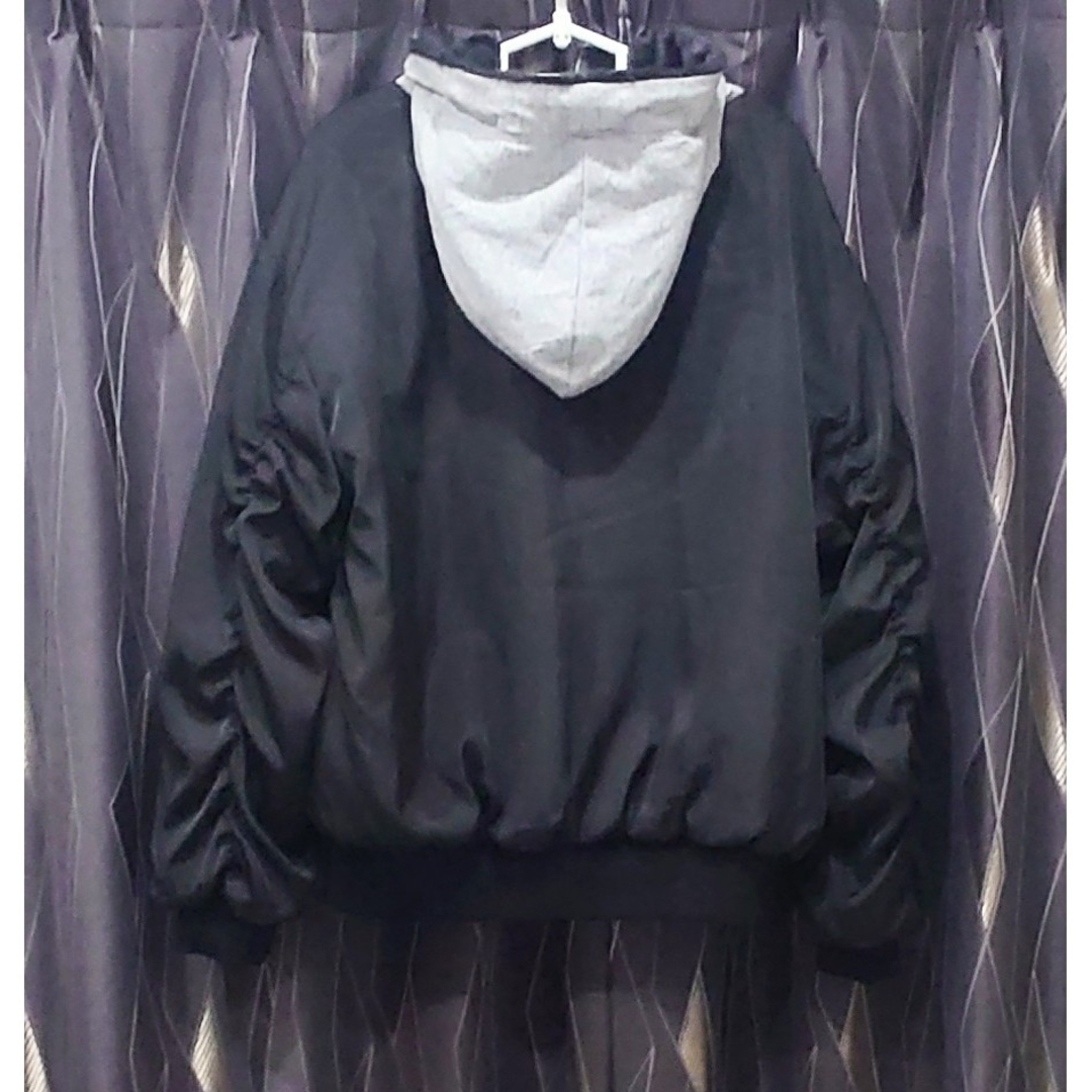 リバーシブル ファーブルゾン ジャンパー レディースのジャケット/アウター(ブルゾン)の商品写真