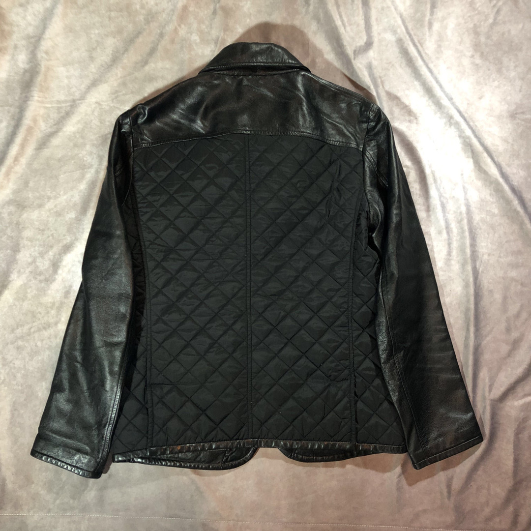 vintage leather quilting jacketジャケット/アウター