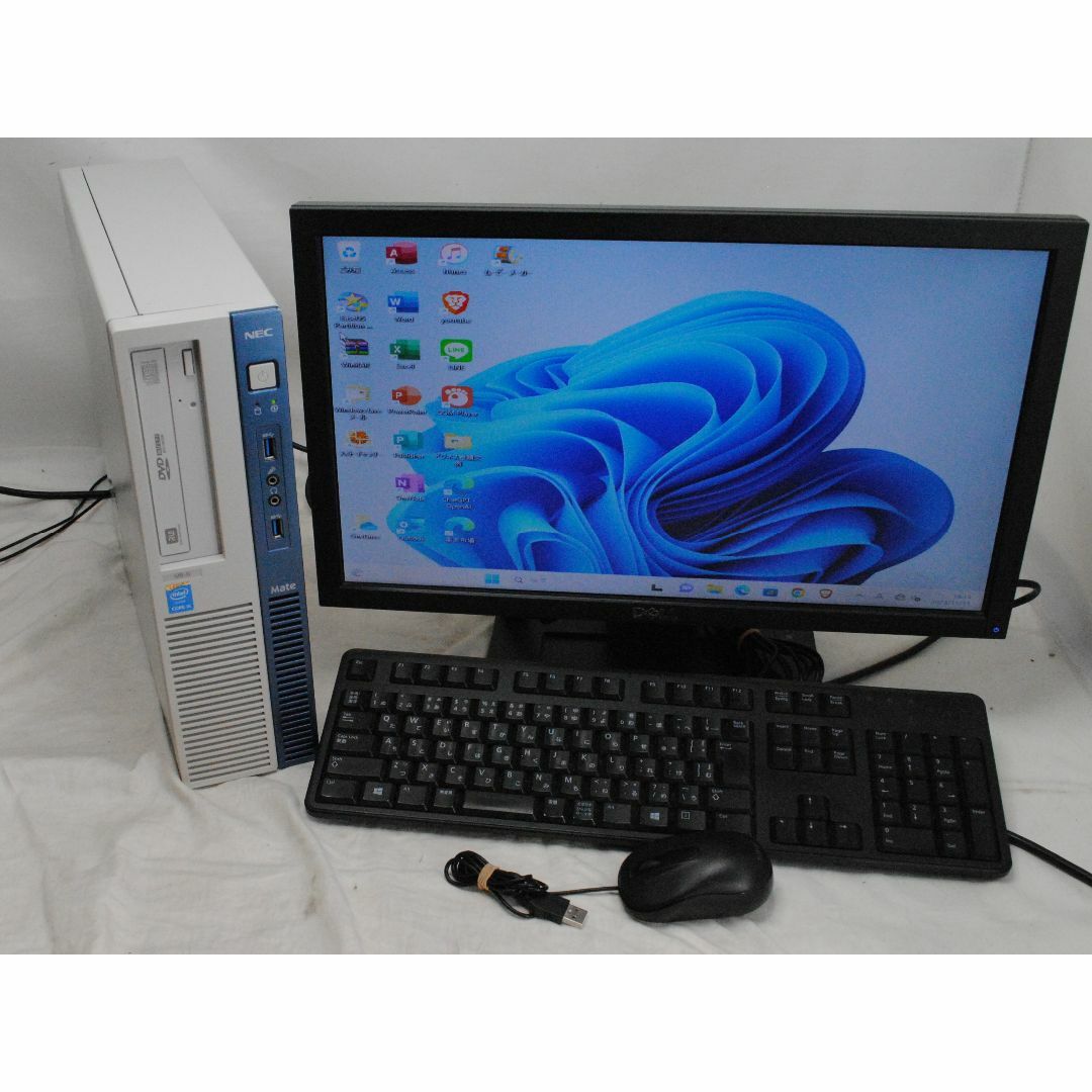 NEC(エヌイーシー)の爆速SSD!PC+19ワイドモニターセット/NEC i5-4590 即使用可！ スマホ/家電/カメラのPC/タブレット(デスクトップ型PC)の商品写真