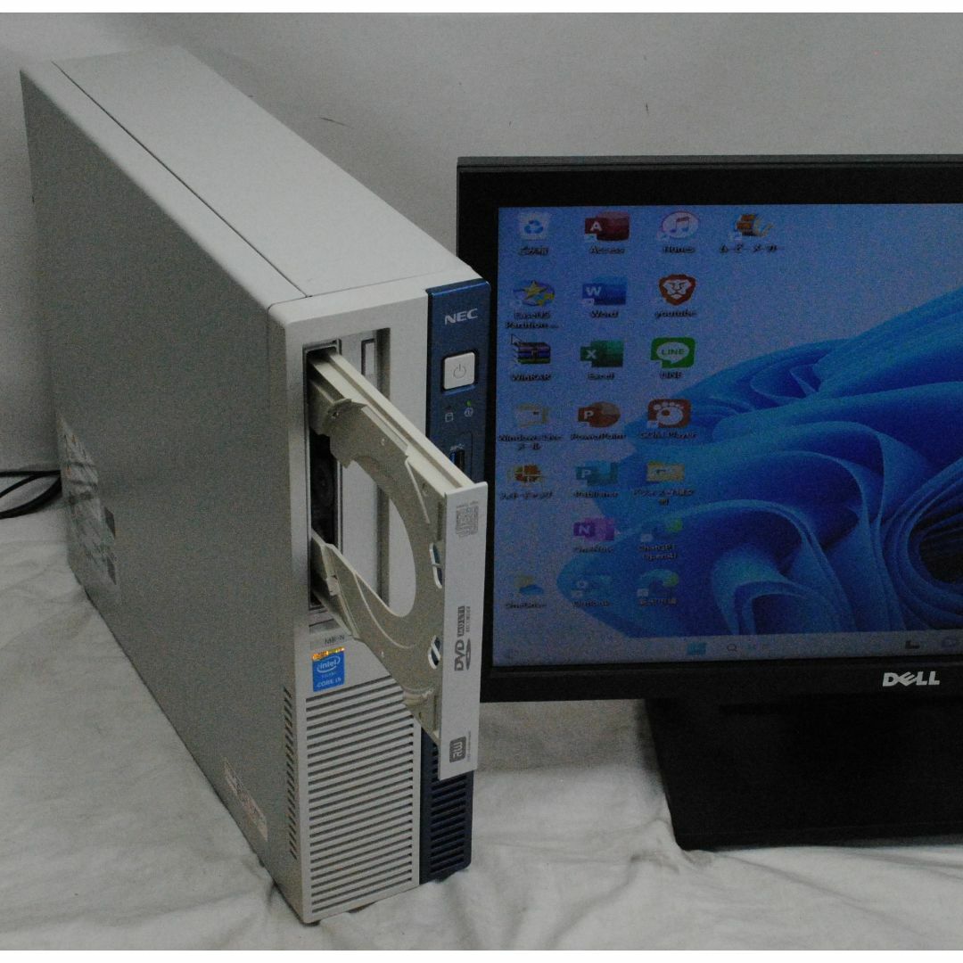 NEC(エヌイーシー)の爆速SSD!PC+19ワイドモニターセット/NEC i5-4590 即使用可！ スマホ/家電/カメラのPC/タブレット(デスクトップ型PC)の商品写真