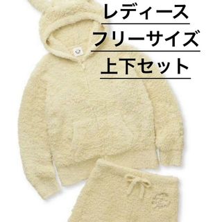 ジェラートピケ(gelato pique)のジェラピケ　ピカチュウパーカ＆ショートパンツセット　レディースフリーサイズ　新品(ルームウェア)