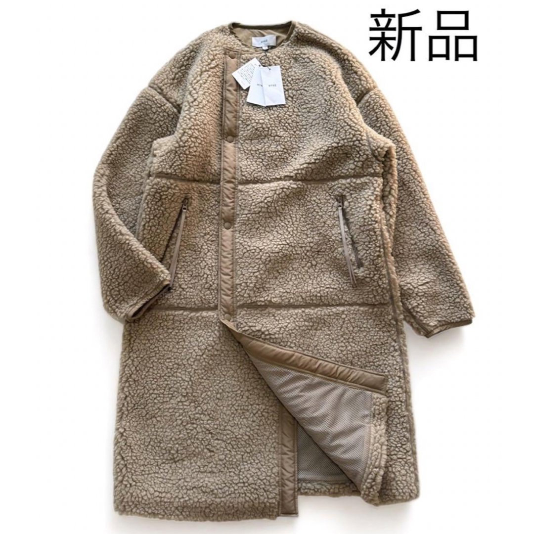 本日限定sale【新品タグ付】HYKE ボア ロングコート サイズ2 本日限定sale【新品タグ付】HYKE ボア ロングコート サイズ2