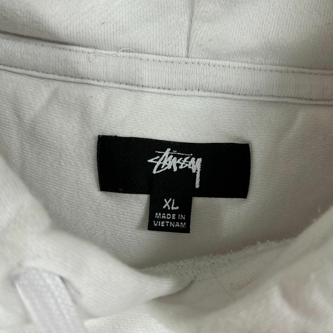 stussy ステューシー パーカー エイトボール ワンポイント刺繍ロゴ XL