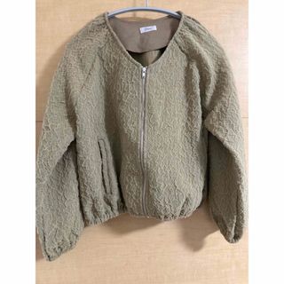 フラワー(flower)のflower fluffy blouson フラッフィ ブルゾン　新品未使用(ブルゾン)