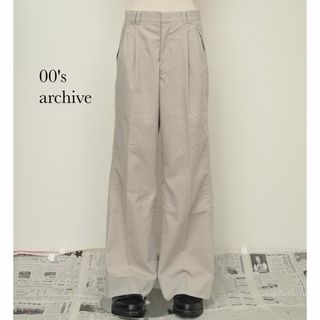 90's st.andrews ツータックナイロンスラックス　テック(スラックス)