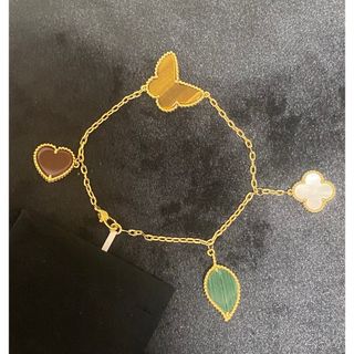 ヴァンクリーフアンドアーペル(Van Cleef & Arpels)の【最終値下げ】バタフライ　ハート　リーフ　クローバー　4モチーフ　ブレスレット(ブレスレット/バングル)