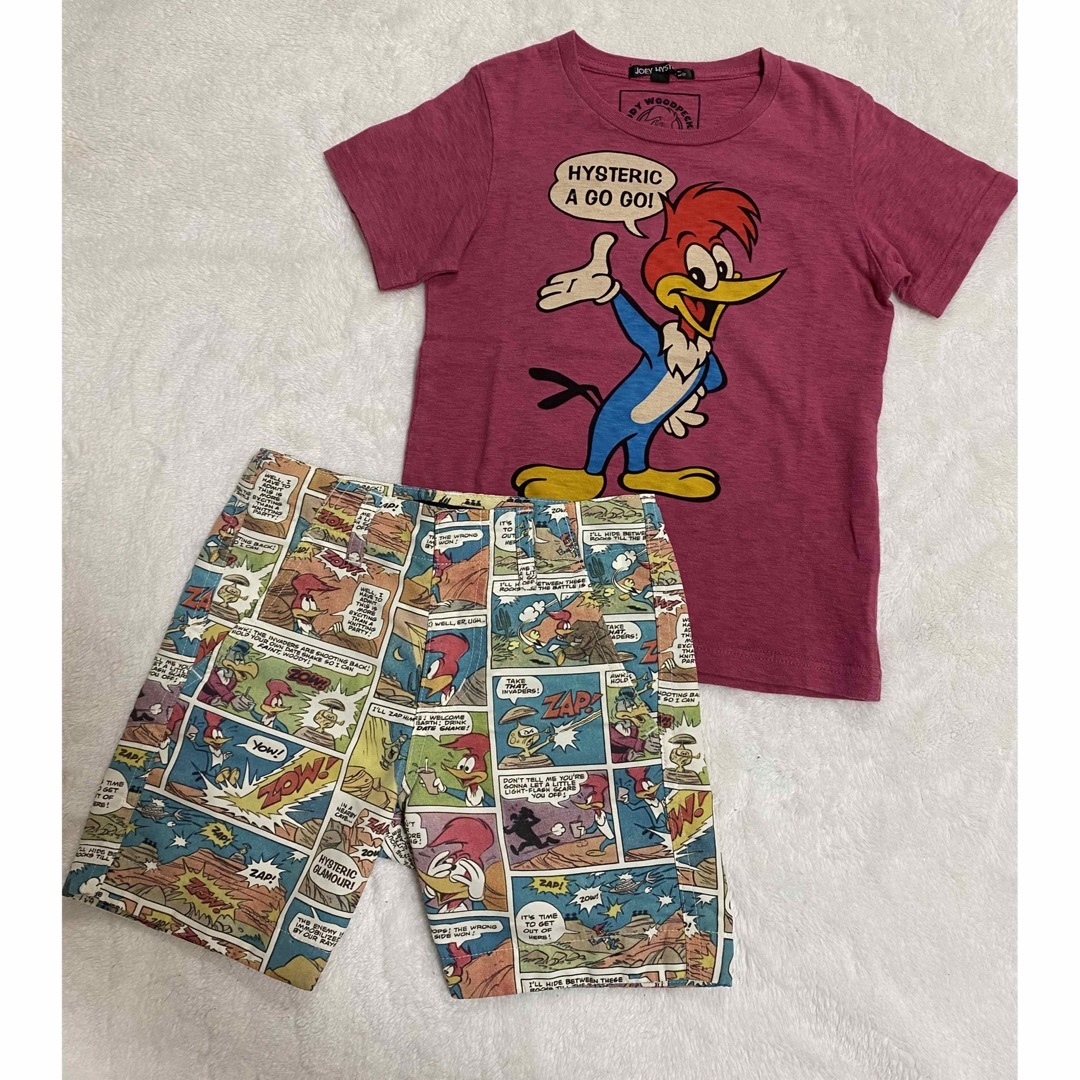 JOEY HYSTERIC(ジョーイヒステリック)のウッドペッカーセット キッズ/ベビー/マタニティのキッズ服男の子用(90cm~)(Tシャツ/カットソー)の商品写真