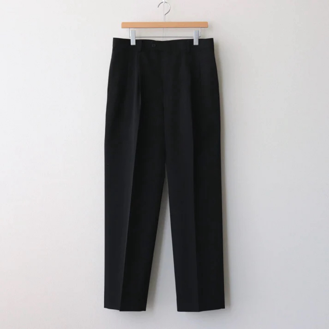 TOPBLACKブラック【新品】23AW LIGHT WOOL MAX GABARDINE SLACKS