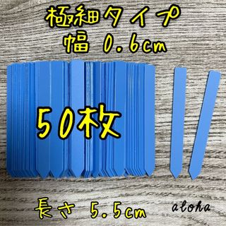 ブルー　50枚 多肉植物 アガベ サボテンに◎ 園芸用 ラベル ネームラベル(その他)