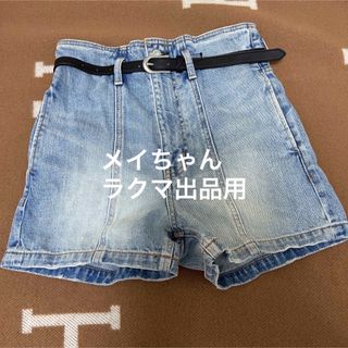 マウジー(moussy)の【新品未使用】moussy デニム　ショートパンツ　ハイウエスト(ショートパンツ)