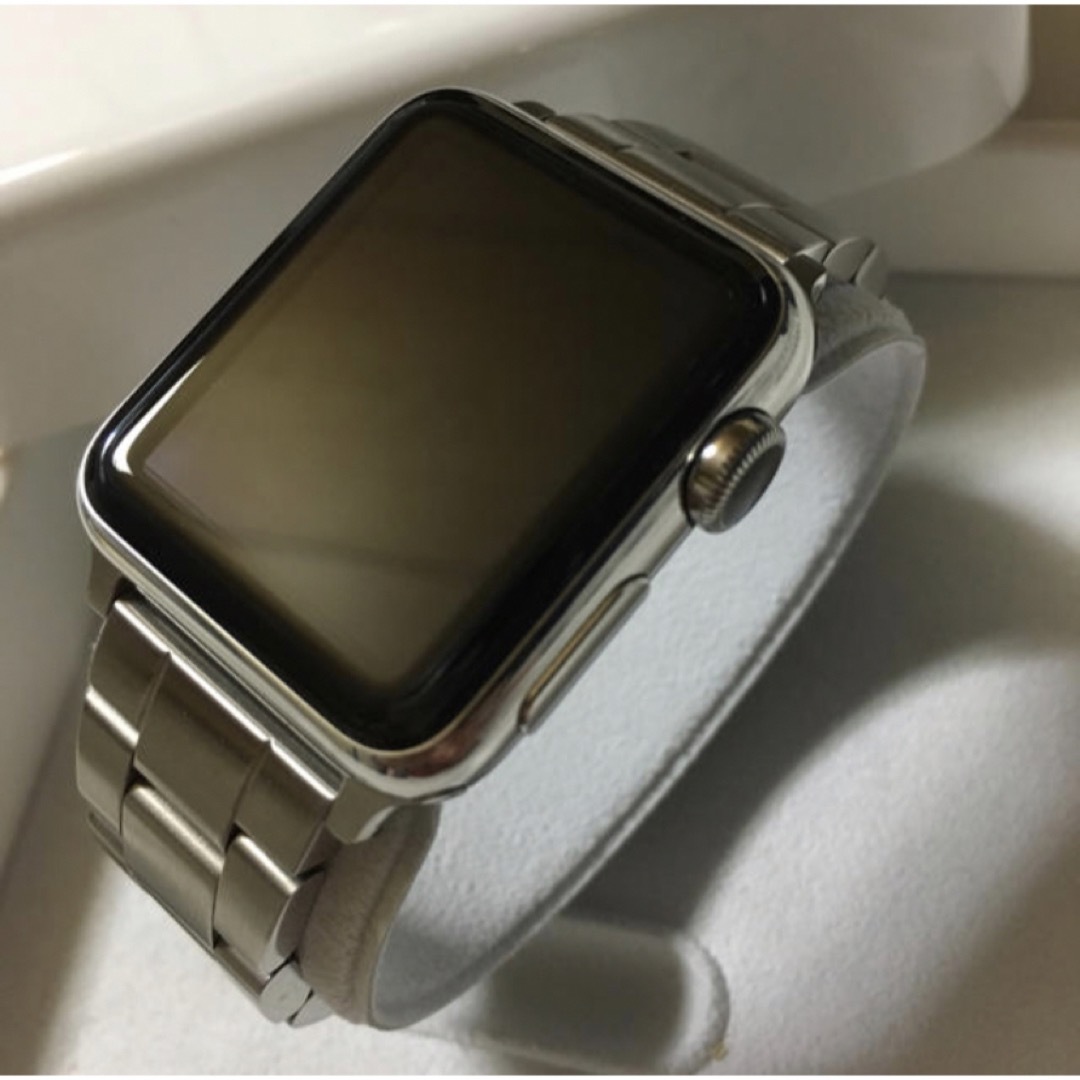 スマートフォン/携帯電話Apple Watch 38mm ステンレススチール 初代