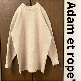 アダムエロぺ(Adam et Rope')の極美品■ADAM ET ROPE'　オーバーサイズニット　チュニックプルオーバー(ニット/セーター)