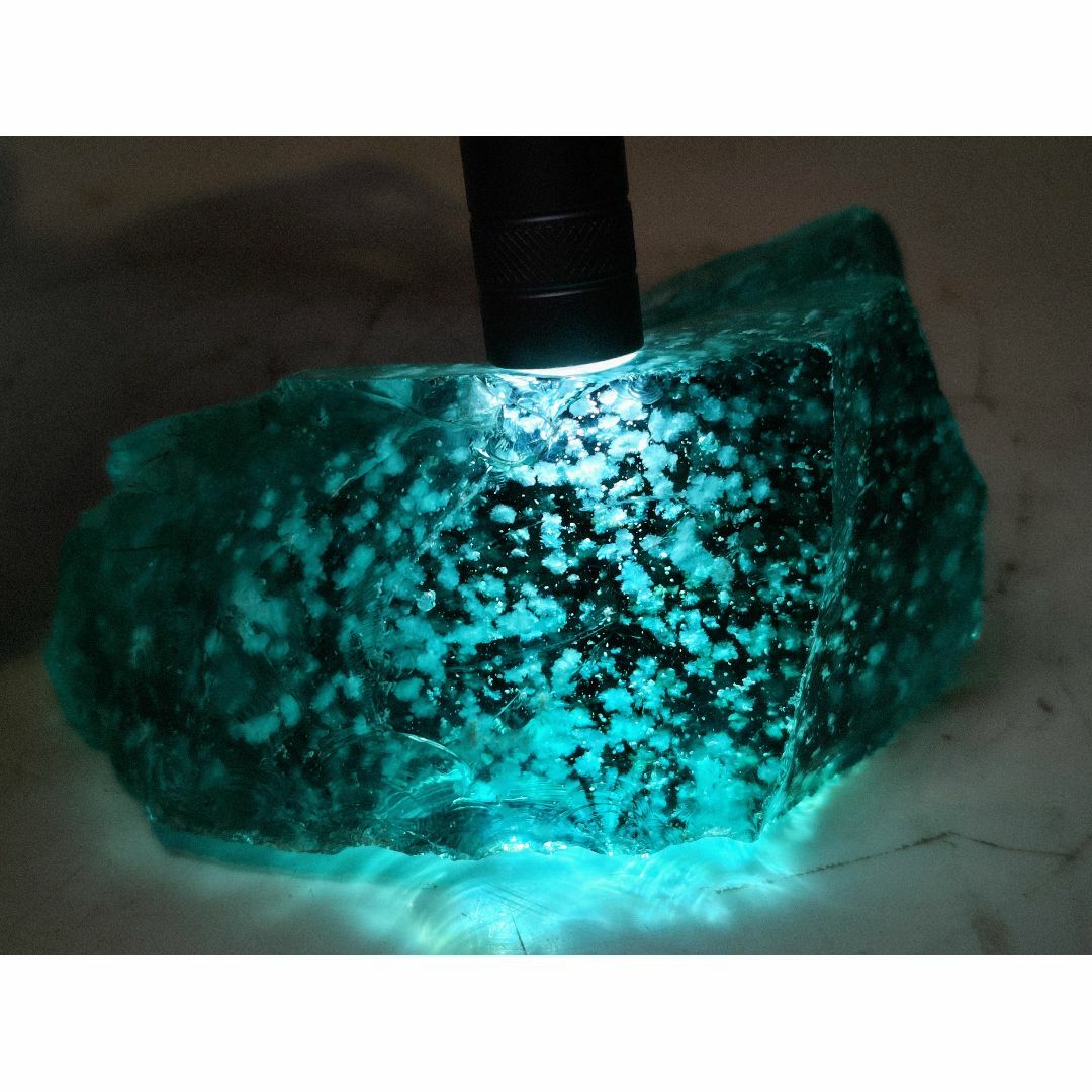 アンダラクリスタル 1.1kg ブルーオブシディアン 原石 鑑賞石 アンダラクリスタル 1.1kg ブルーオブシディアン 原石 鑑賞石