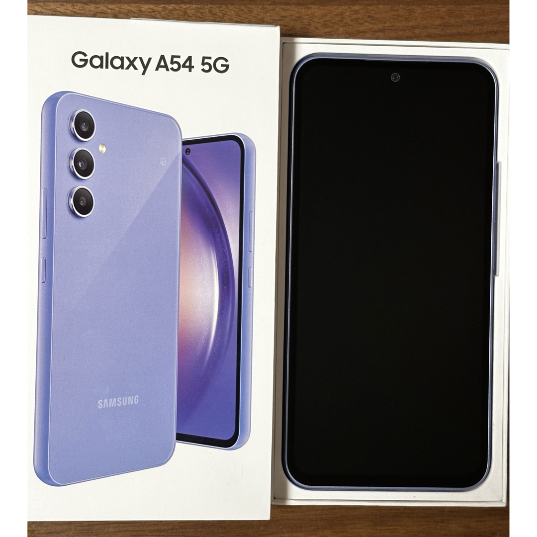 galaxxxy(ギャラクシー)のGalaxy A54 5G オーサム　バイオレット128 GB スマホ/家電/カメラのスマートフォン/携帯電話(スマートフォン本体)の商品写真