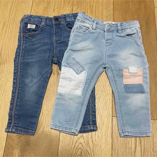 ザラキッズ(ZARA KIDS)のZARABABY  ザラキッズ　パンツ スキニー 80 ベビーぼとむす(パンツ)