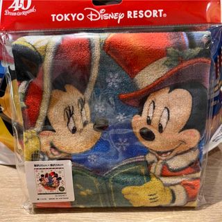 ディズニー(Disney)のディズニー　40周年 クリスマス　ウォッシュタオル(キャラクターグッズ)