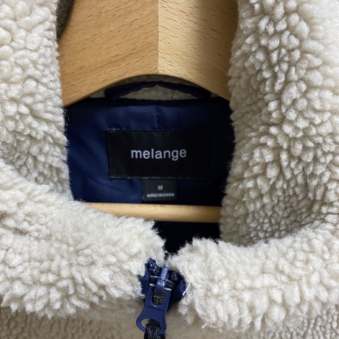 お値下げ‼️メラーンジュ　melange  上着　アウター　モコモコ レディースのジャケット/アウター(その他)の商品写真