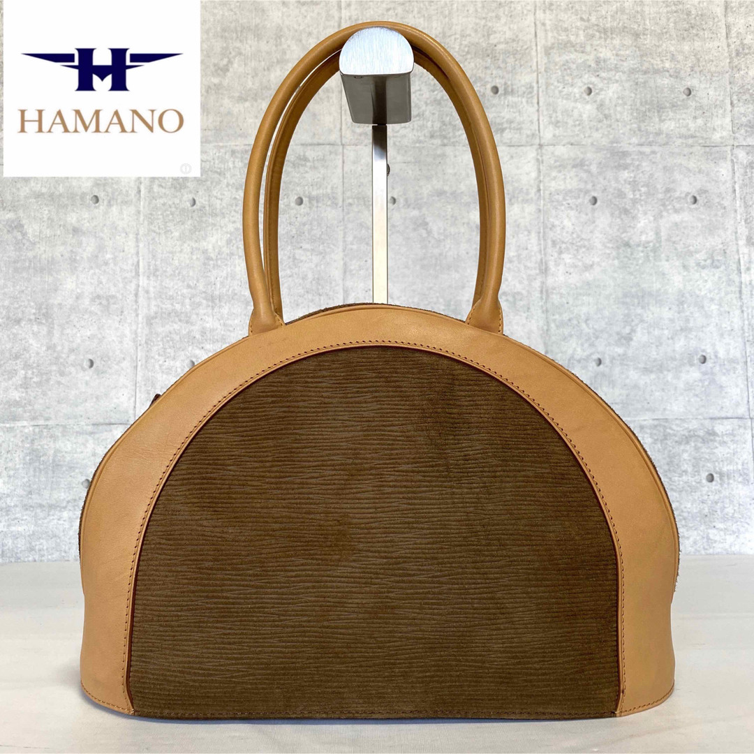 ☆美品☆ 濱野皮革工藝　hamano  ハンドバッグ