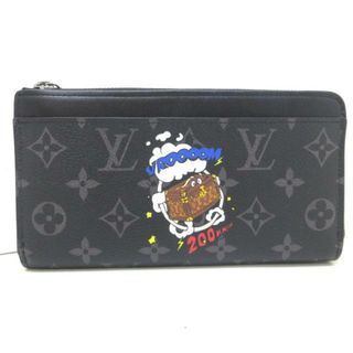 セール 美品 LOUIS VUITTON ルイ・ヴィトン ポルトフォイユスレンダーNM  財布 長財布 ウォレット モノグラム ネオンカラー ブルー×グリーン レア 希少 メンズ レディース M81242 USED