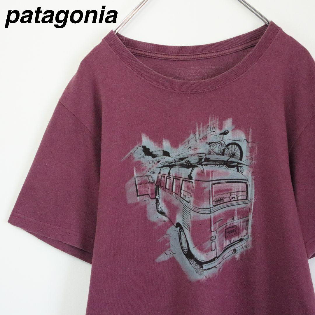 patagonia(パタゴニア)の【希少】パタゴニア／Tシャツ　ワーゲンバス　車　自転車　メキシコ製　ビッグロゴ メンズのトップス(Tシャツ/カットソー(半袖/袖なし))の商品写真