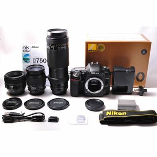 ニコン(Nikon)の❤️極上美品❤️ニコン D7500 単焦点＆標準＆超望遠トリプルレンズセット❤️(デジタル一眼)