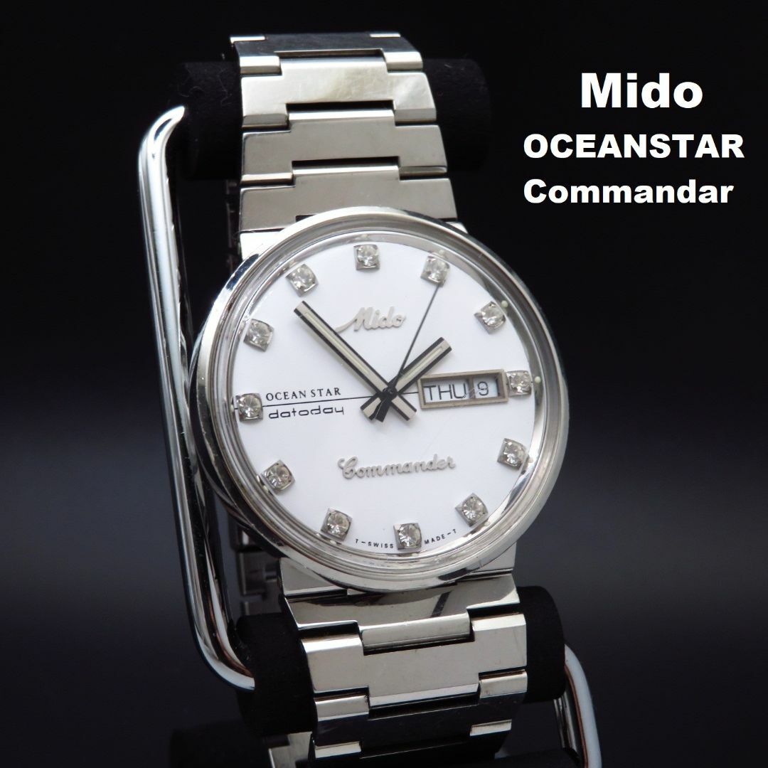 腕時計(アナログ)Mido OCEANSTAR Commander 自動巻き腕時計 デイデイト