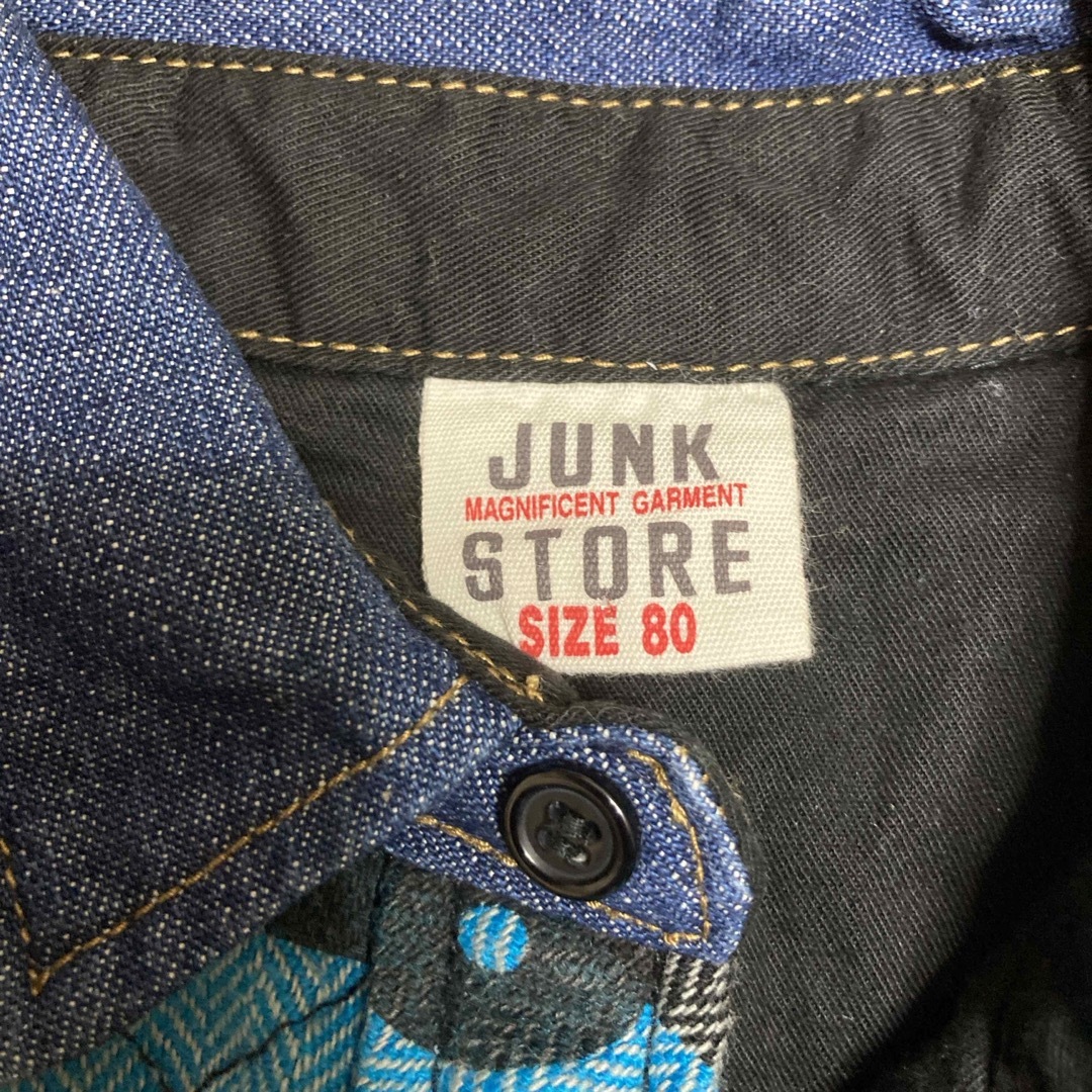 JUNK STORE(ジャンクストアー)の【美品】JUNK STORE  シャツ風ブルゾン 80 キッズ/ベビー/マタニティのキッズ服男の子用(90cm~)(ジャケット/上着)の商品写真