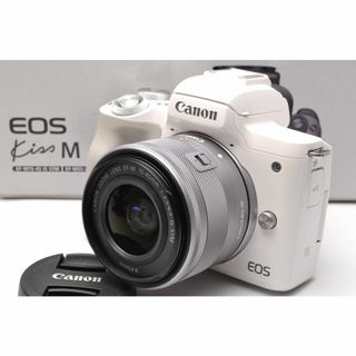 キヤノン(Canon)の❤️Wi-Fi &Bluetooth❤️キヤノン EOS kiss M ホワイト(ミラーレス一眼)