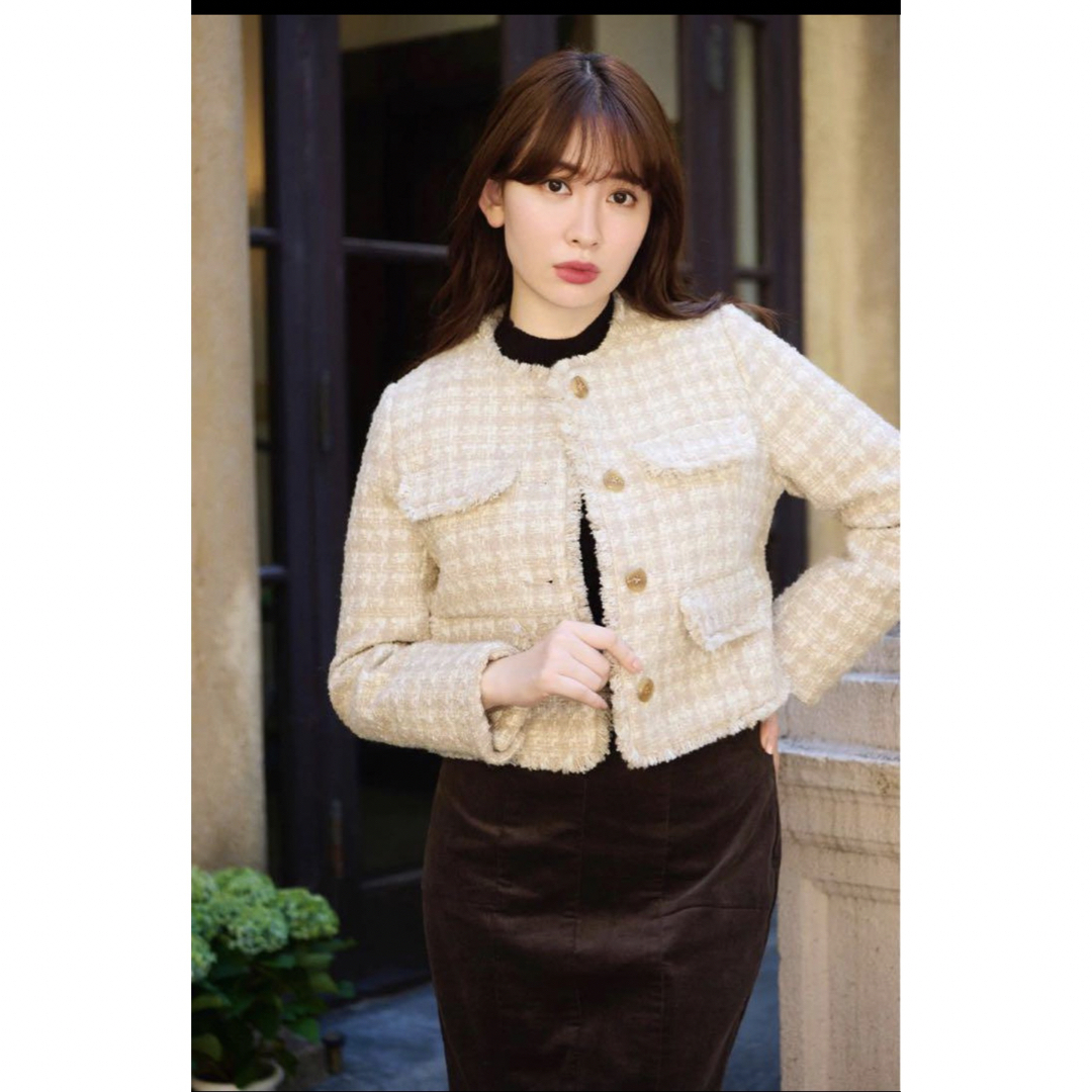 Herlipto Frayed Tweed Jacket \u0026 Skirt