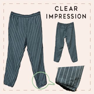 クリアインプレッション(CLEAR IMPRESSION)の【クリアインプレッション】ストライプストレートパンツ(カジュアルパンツ)