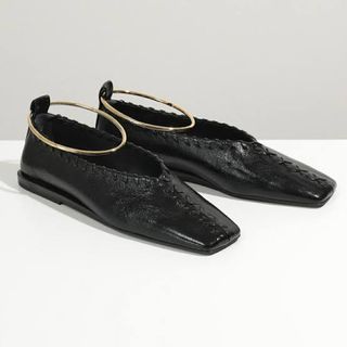 《美品》JIL SANDER ビジュー装飾 バレエシューズ 36 22.5〜23