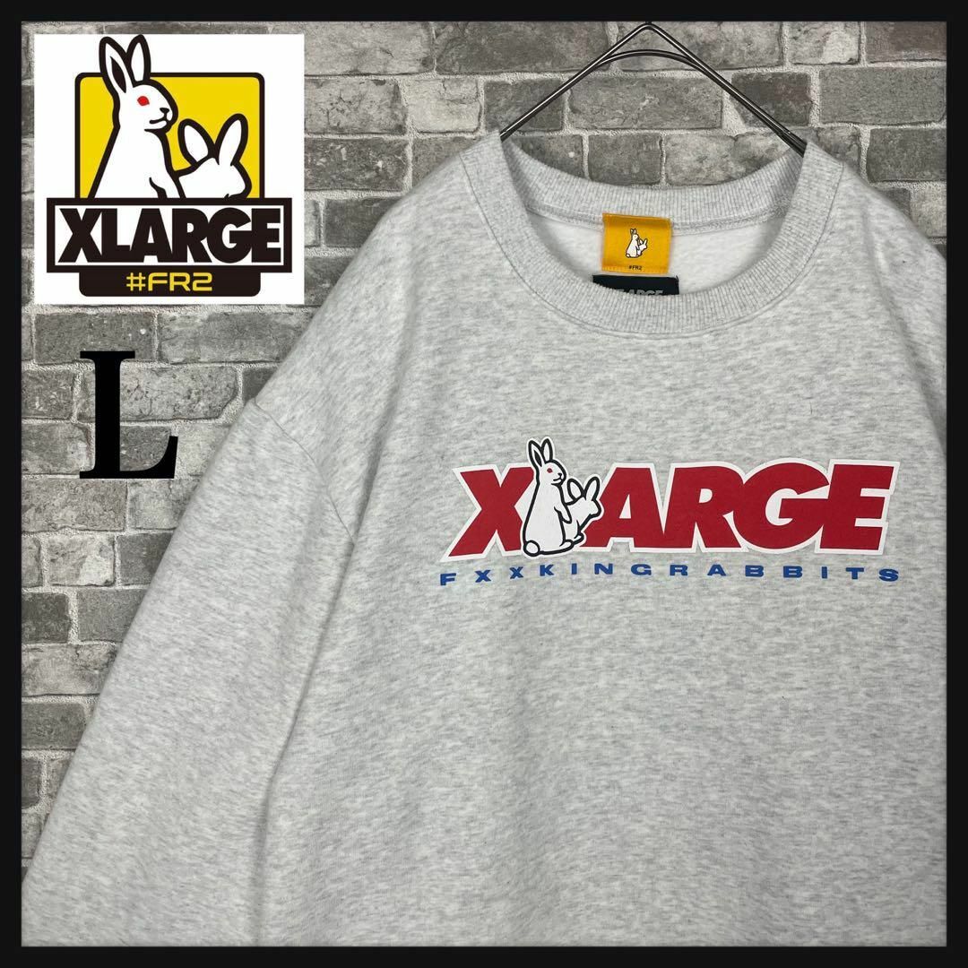 【入手困難モデル】FR2 XLARGE 佐藤ノア着用　デカロゴ　スウェット　希少