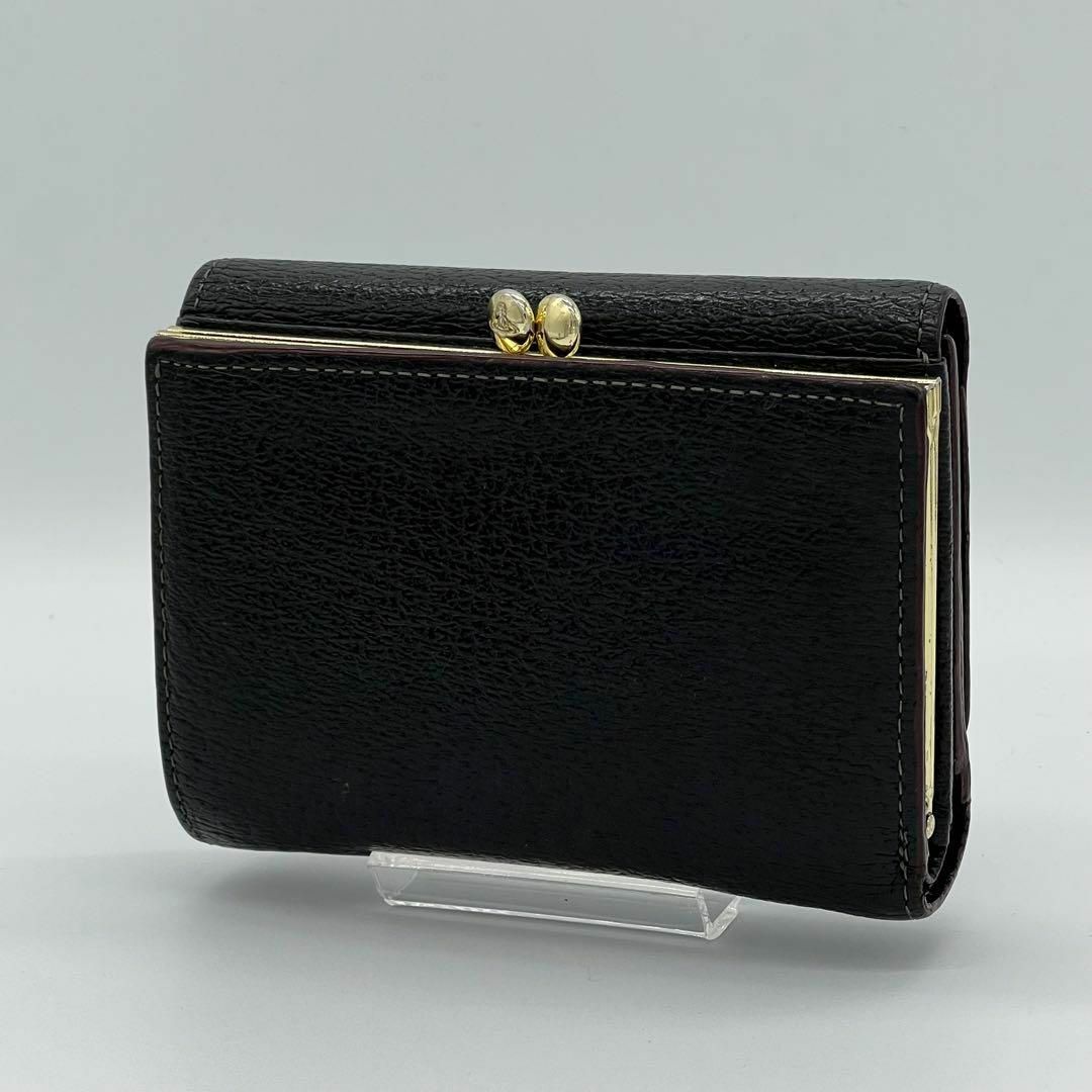 美品✨Vivienne Westwood がま口 3つ折り財布 ブラック