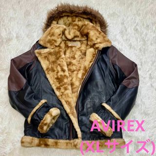 AVIREX 本革ジャケット ファージャケット 牛革 羊革 本革　アヴィレックス