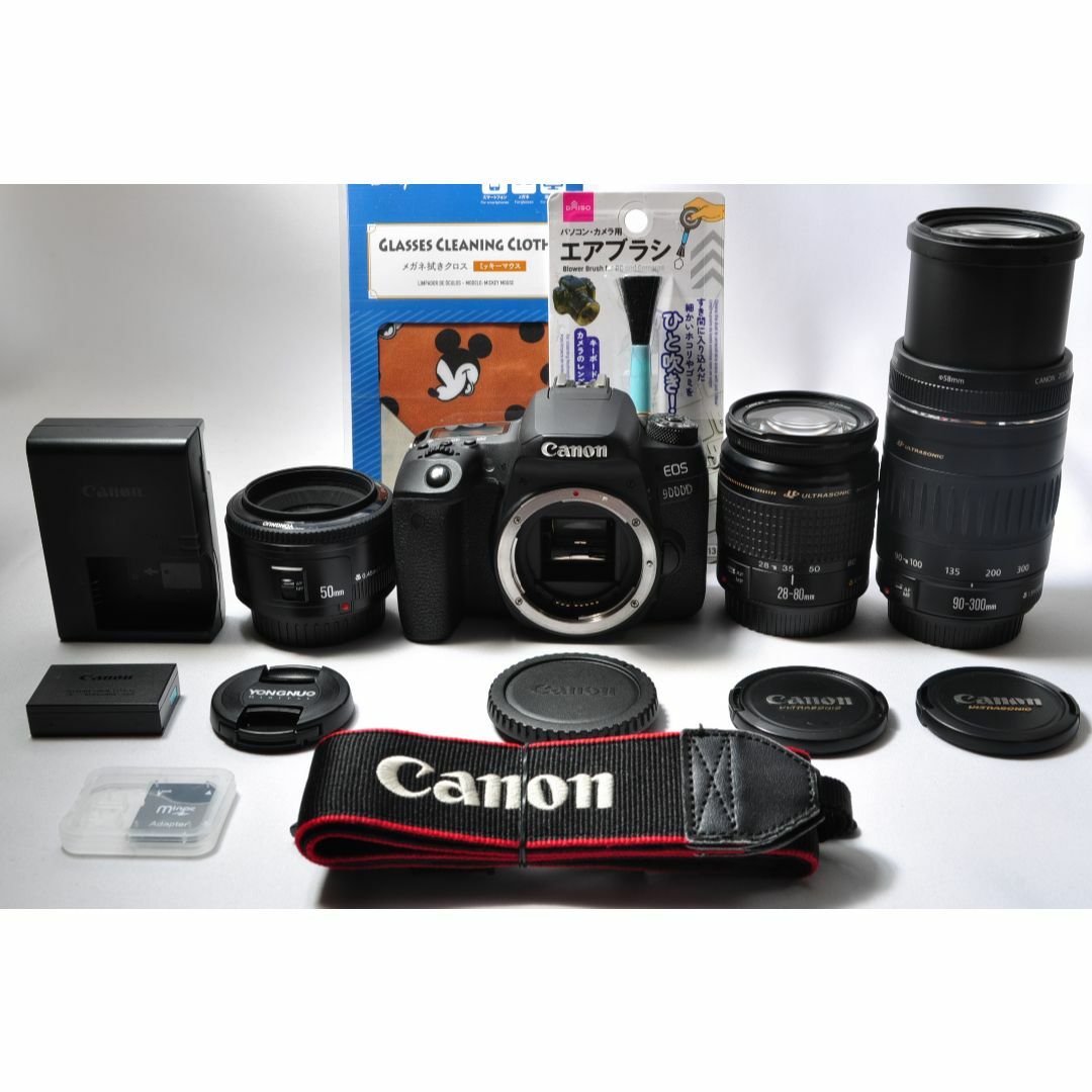 Canon - ❤️極上美品❤️Canon EOS 9000D 単焦点&標準&超望遠トリプル ...