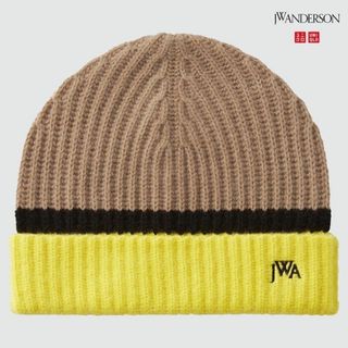 ユニクロ(UNIQLO)の【新品未使用】UNIQLO and JW ANDERSON　カシミヤリブビーニー(ニット帽/ビーニー)