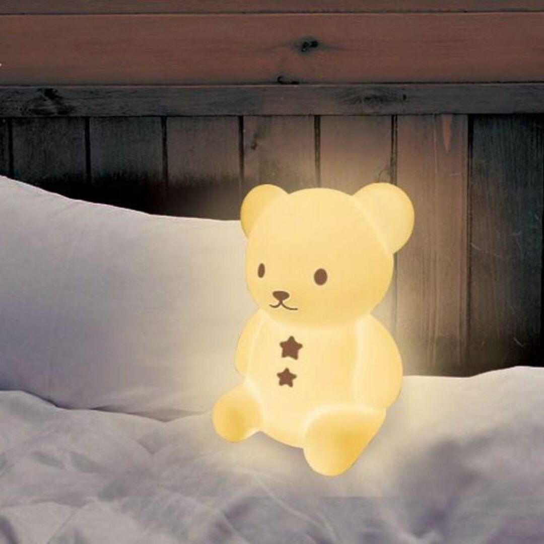 こぐまのおやすみライト ブラウン・EX-3036 インテリア/住まい/日用品のライト/照明/LED(その他)の商品写真