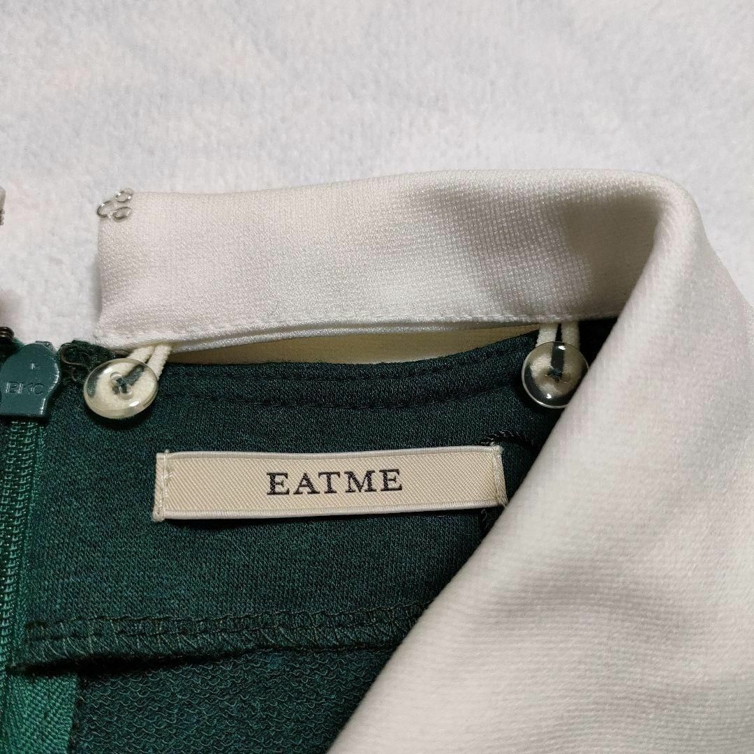 EATME(イートミー)のEATME　イートミー　(F)　ワンピース　エリ取り外し可能　商品タグ付き レディースのワンピース(ひざ丈ワンピース)の商品写真