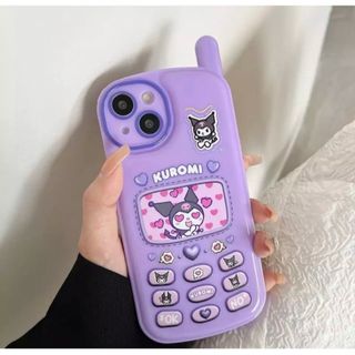 サンリオ(サンリオ)の新品　iPhone 13ケース クロミちゃん カバー スマホ レトロ パープル(iPhoneケース)