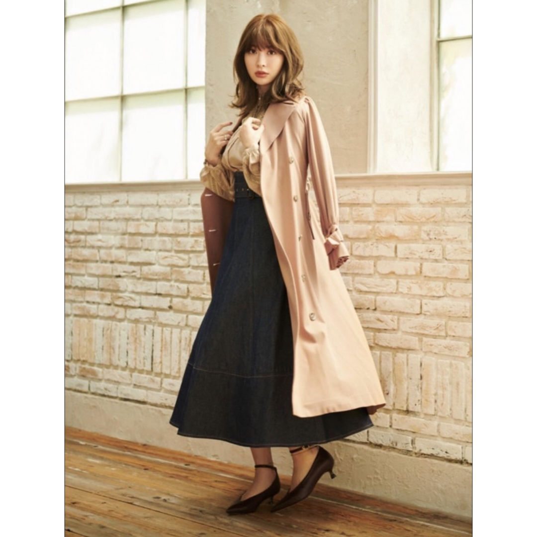 【herlipto】Belted Dress Trench Coat M